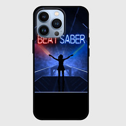 Чехол для iPhone 13 Pro Beat Saber, цвет: 3D-черный