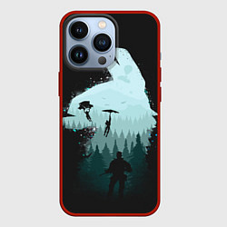 Чехол для iPhone 13 Pro Fortnite, цвет: 3D-красный