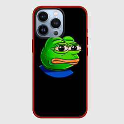 Чехол для iPhone 13 Pro Frog, цвет: 3D-красный