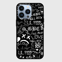 Чехол для iPhone 13 Pro LIL PEEP LOGOBOMBING, цвет: 3D-черный