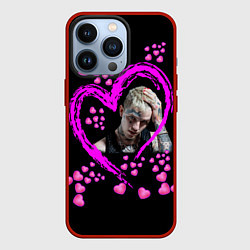 Чехол для iPhone 13 Pro Lil Peep, цвет: 3D-красный