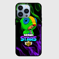 Чехол для iPhone 13 Pro BRAWL STARS LEON, цвет: 3D-черный