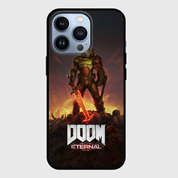 Чехол для iPhone 13 Pro DOOM ETERNAL, цвет: 3D-черный