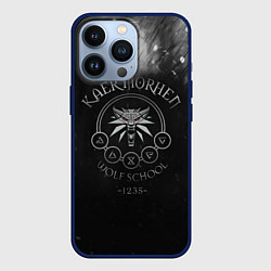 Чехол для iPhone 13 Pro ВЕДЬМАК, цвет: 3D-тёмно-синий
