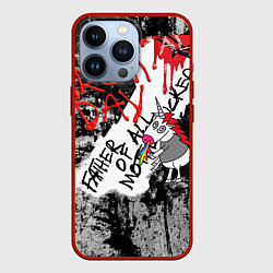 Чехол для iPhone 13 Pro Green Day - Father of All MF, цвет: 3D-красный