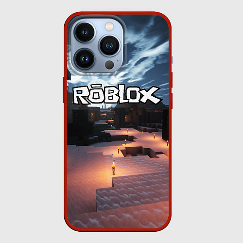 Чехол iPhone 13 Pro ROBLOX / 3D-Красный – фото 1
