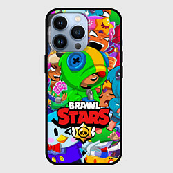 Чехол для iPhone 13 Pro BRAWL STARS LEON, цвет: 3D-черный