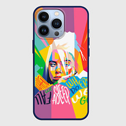 Чехол для iPhone 13 Pro BILLIE EILISH, цвет: 3D-тёмно-синий