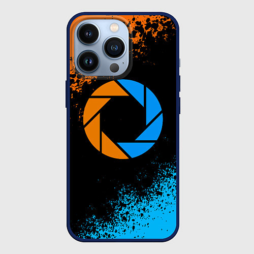 Чехол iPhone 13 Pro PORTAL / 3D-Тёмно-синий – фото 1