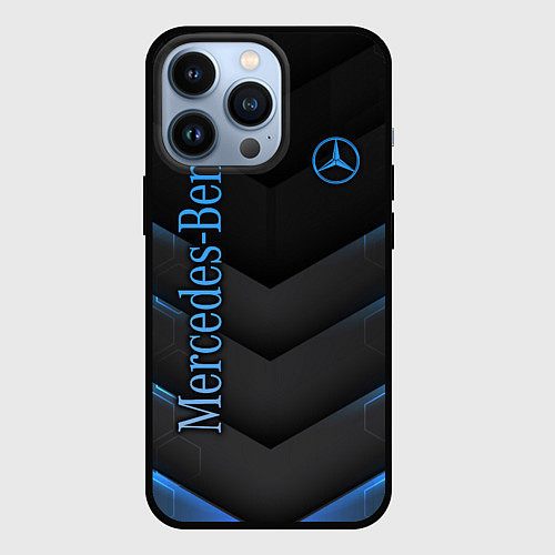 Чехол iPhone 13 Pro Mercedes-Benz / 3D-Черный – фото 1