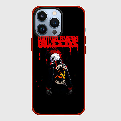 Чехол iPhone 13 Pro Mother Russia Bleeds / 3D-Красный – фото 1
