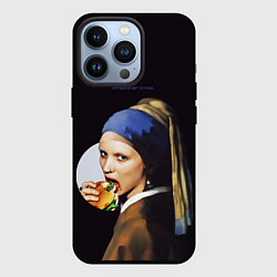 Чехол для iPhone 13 Pro Het meisje met de parel, цвет: 3D-черный