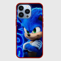 Чехол для iPhone 13 Pro SONIC, цвет: 3D-красный