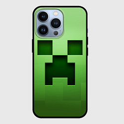 Чехол для iPhone 13 Pro MINECRAFT, цвет: 3D-черный