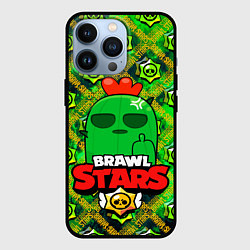 Чехол для iPhone 13 Pro Brawl Stars Spike, цвет: 3D-черный