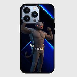 Чехол для iPhone 13 Pro Fortnite Meowscles Shadow, цвет: 3D-черный