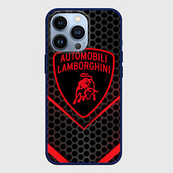 Чехол для iPhone 13 Pro Lamborghini, цвет: 3D-тёмно-синий