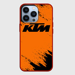 Чехол для iPhone 13 Pro KTM, цвет: 3D-красный