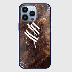 Чехол для iPhone 13 Pro Stigmata logo, цвет: 3D-тёмно-синий