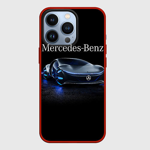 Чехол iPhone 13 Pro MERCEDES / 3D-Красный – фото 1