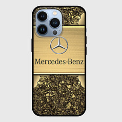 Чехол для iPhone 13 Pro MERCEDES GOLD, цвет: 3D-черный