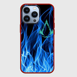 Чехол для iPhone 13 Pro ASSASSINS CREED VALHALLA, цвет: 3D-красный