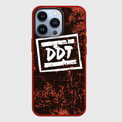 Чехол для iPhone 13 Pro ДДТ Z, цвет: 3D-красный