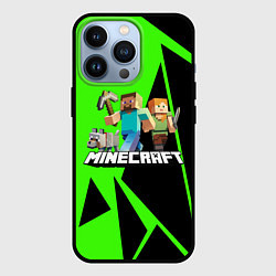 Чехол для iPhone 13 Pro Minecraft, цвет: 3D-черный