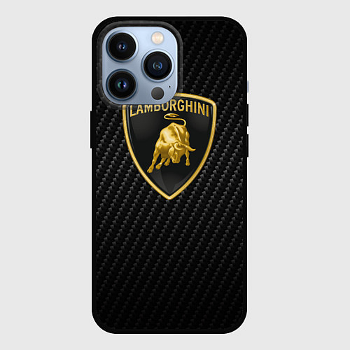 Чехол iPhone 13 Pro Lamborghini Z / 3D-Черный – фото 1