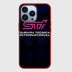 Чехол для iPhone 13 Pro SUBARU STI Z, цвет: 3D-красный