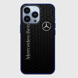 Чехол для iPhone 13 Pro MERCEDES-BENZ, цвет: 3D-тёмно-синий