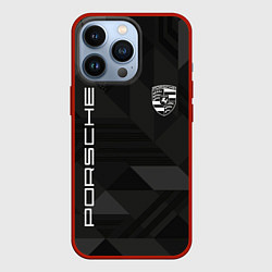 Чехол для iPhone 13 Pro PORSCHE, цвет: 3D-красный