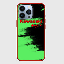 Чехол для iPhone 13 Pro Kawasaki, цвет: 3D-красный