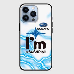 Чехол для iPhone 13 Pro SUBARU, цвет: 3D-черный