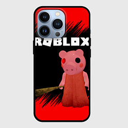 Чехол для iPhone 13 Pro Roblox Piggy, цвет: 3D-черный