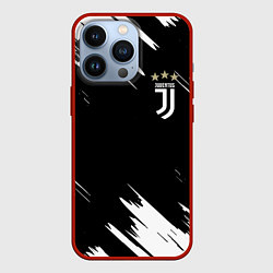 Чехол для iPhone 13 Pro JUVENTUS, цвет: 3D-красный