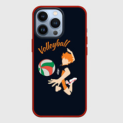 Чехол для iPhone 13 Pro Волейбол, цвет: 3D-красный