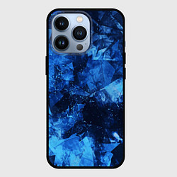 Чехол для iPhone 13 Pro Blue Abstraction, цвет: 3D-черный