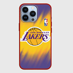 Чехол для iPhone 13 Pro Los Angeles Lakers, цвет: 3D-красный