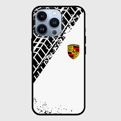 Чехол для iPhone 13 Pro PORSCHE, цвет: 3D-черный