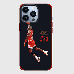Чехол для iPhone 13 Pro MICHAEL JORDAN, цвет: 3D-красный