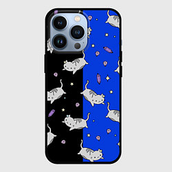 Чехол для iPhone 13 Pro КИСЫ, цвет: 3D-черный