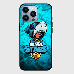 Чехол для iPhone 13 Pro BRAWL STARS LEON SHARK, цвет: 3D-черный