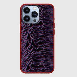 Чехол для iPhone 13 Pro Joy Division Glitch, цвет: 3D-красный