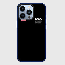 Чехол для iPhone 13 Pro NASA, цвет: 3D-тёмно-синий