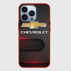 Чехол для iPhone 13 Pro CHEVROLET, цвет: 3D-красный