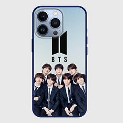 Чехол для iPhone 13 Pro BTS, цвет: 3D-тёмно-синий