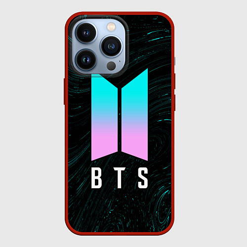 Чехол iPhone 13 Pro BTS БТС / 3D-Красный – фото 1