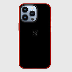 Чехол для iPhone 13 Pro Минимализм самолет, цвет: 3D-красный