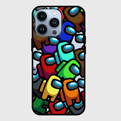 Чехол для iPhone 13 Pro Among us, цвет: 3D-черный